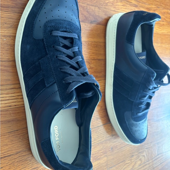 Tom Ford Men's Dark Blue Sneakers - Picture 10 of 11